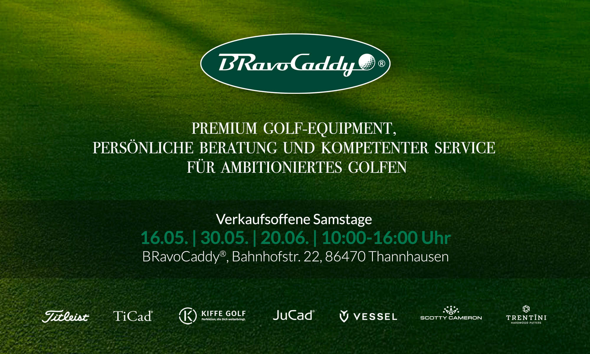Premium Golf Equipment, persönliche Beratung, kompetenter Service